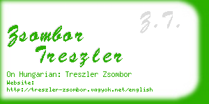 zsombor treszler business card